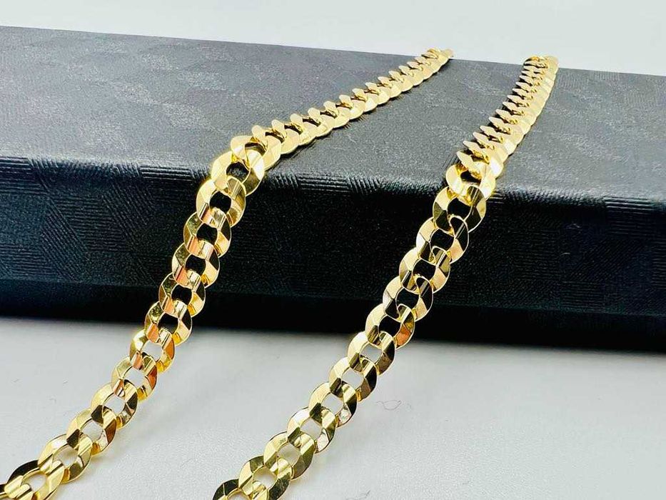 Złoty Łańcuszek Pancerka 585 Cechowany 5 mm 55 cm