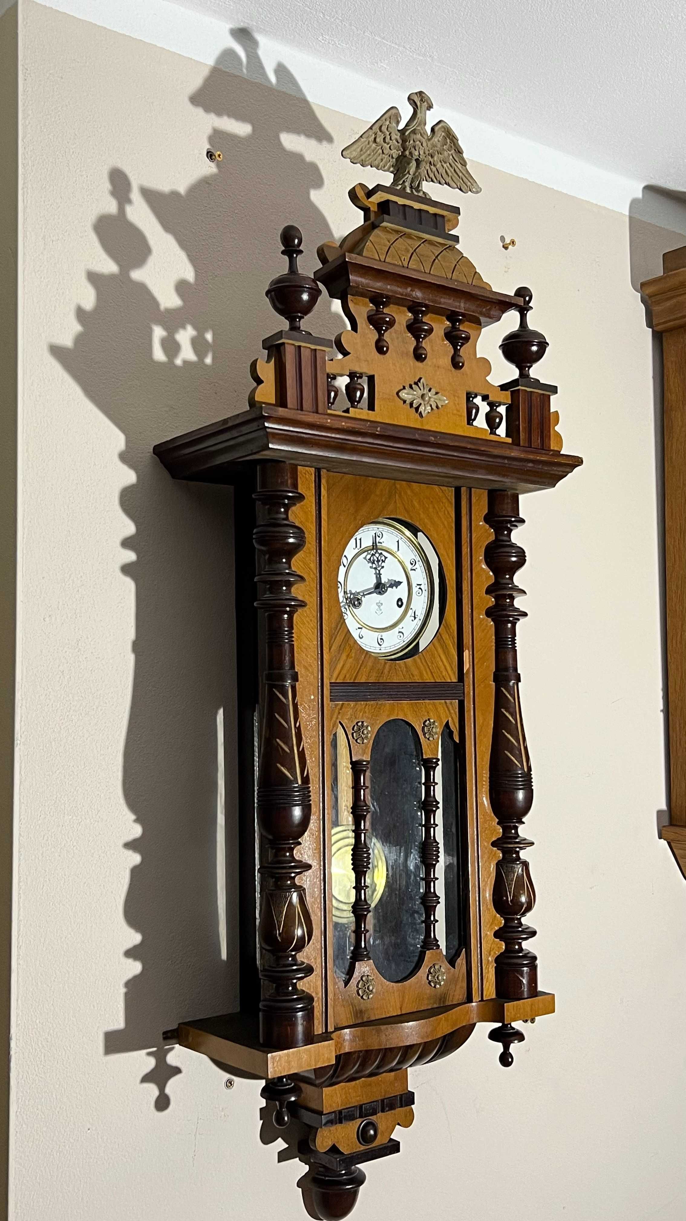 Zegar wiszący Gustav Becker eklektyk