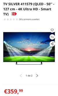 Silver 50" QLed nova na caixa - A ESTREIA