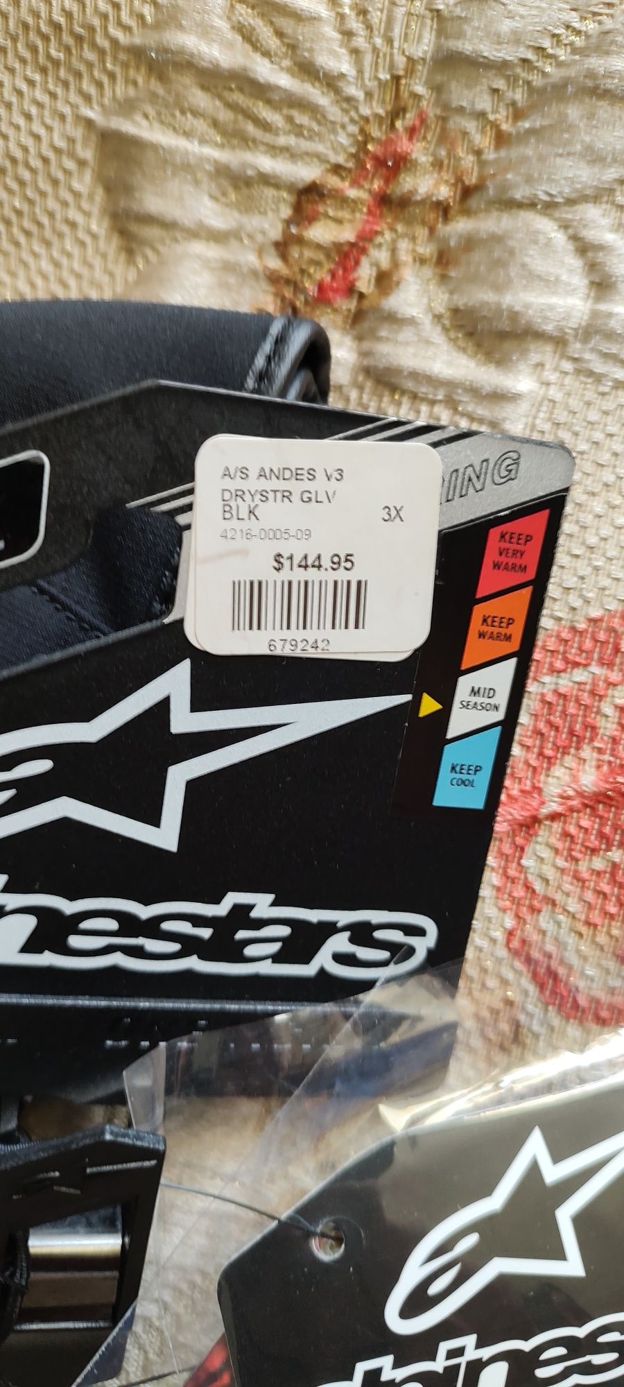 Мотоциклетные перчатки Alpinestars Andes V3 Drystar XXXL, 3XL
