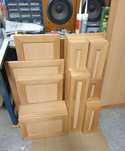 Conjunto portas cozinha faia