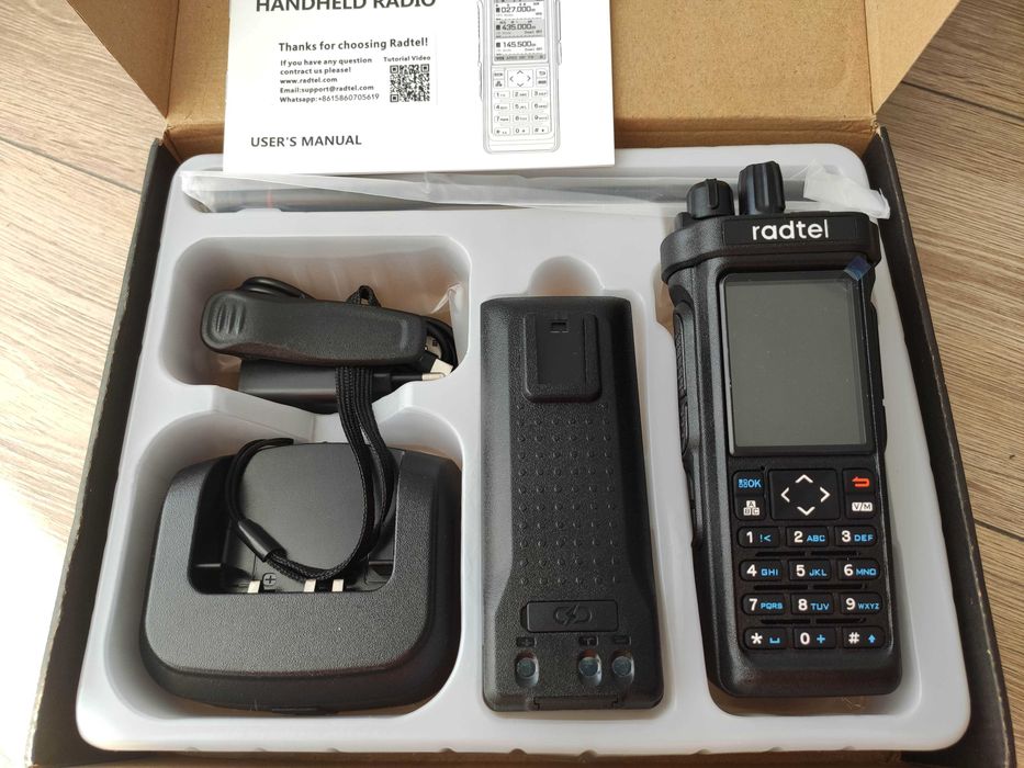 Radiotelefon Radtel RT-950 PRO GPS APRS BT SW MW LW AM CB 27Mhz