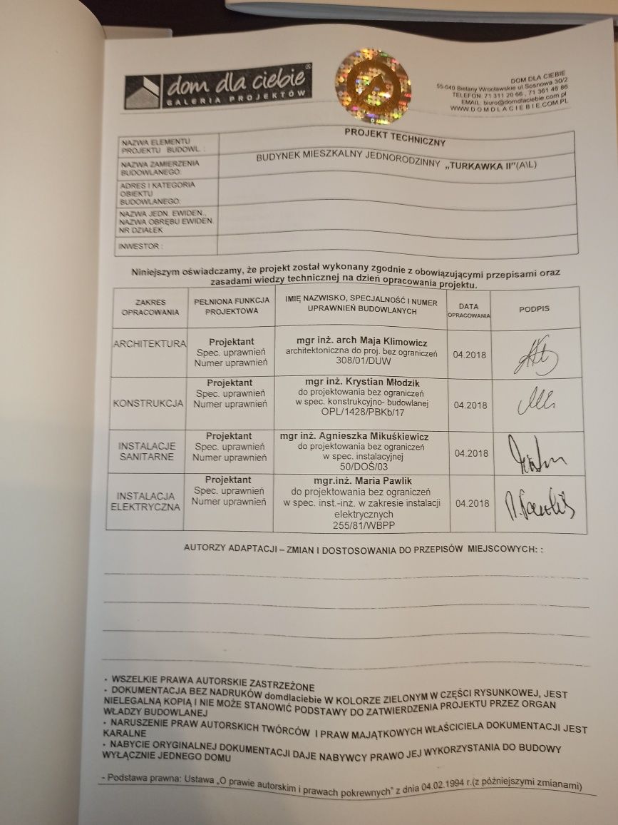 PROJEKT DOMU z poddaszem i garażem - Extradom "Turkawka II z garażem"