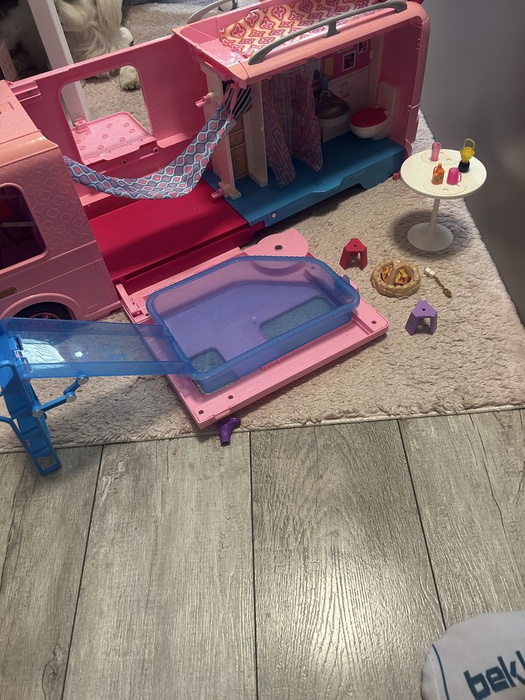 Camper Barbie duży rozkladany
