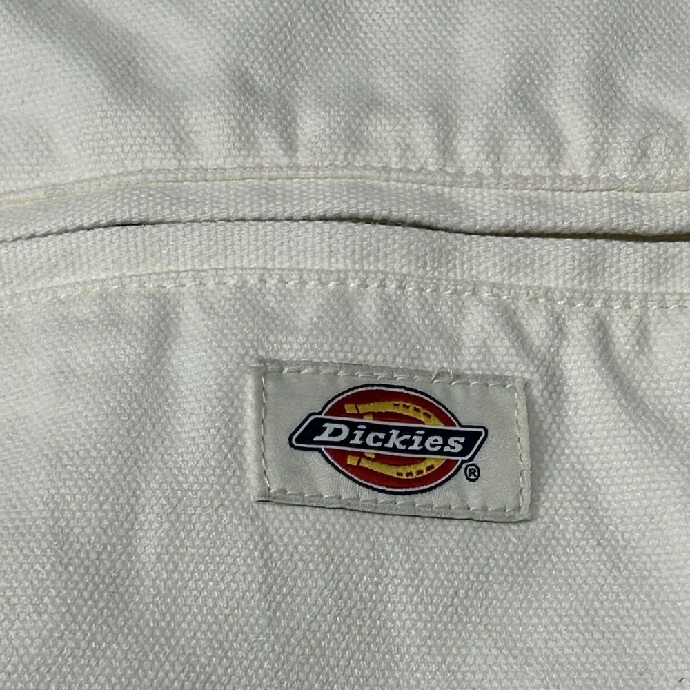 Kurtka haringtonka Dickies biała mini logo patch white