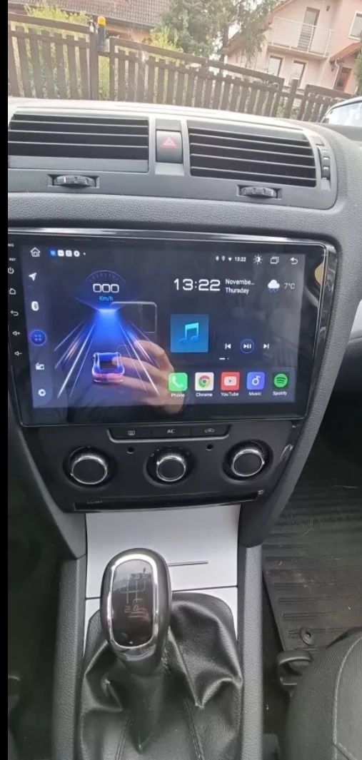 Rádio Android 12 com GPS Skoda Octavia 2 (Artigo Novo)