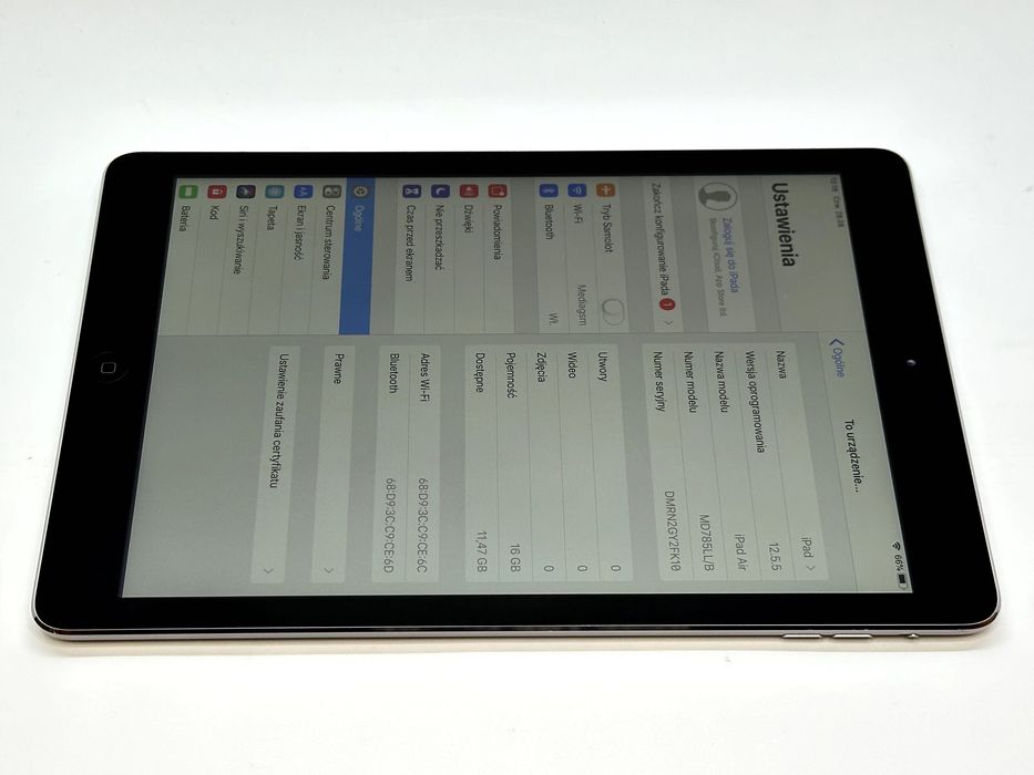 zadbany iPad Air a1474 wifi 16gb space gray