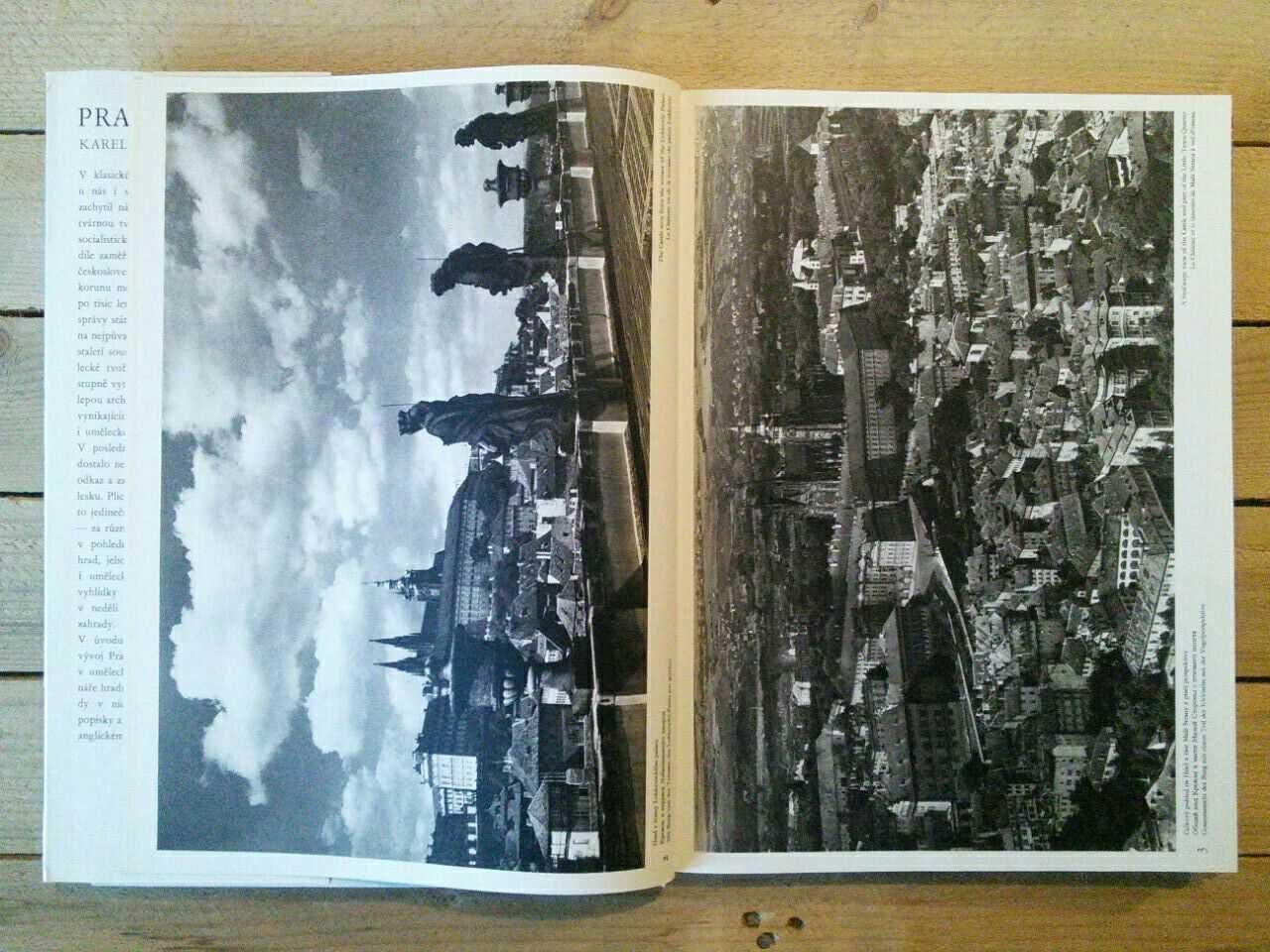 книга-фотоальбом Pražský Hrad 1972, книги Прага - черно-белое фото