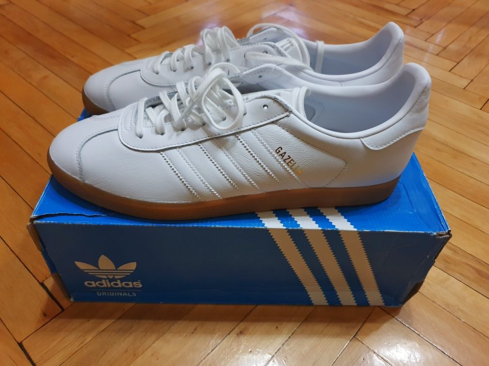 Adidas Gazelle white version 45р