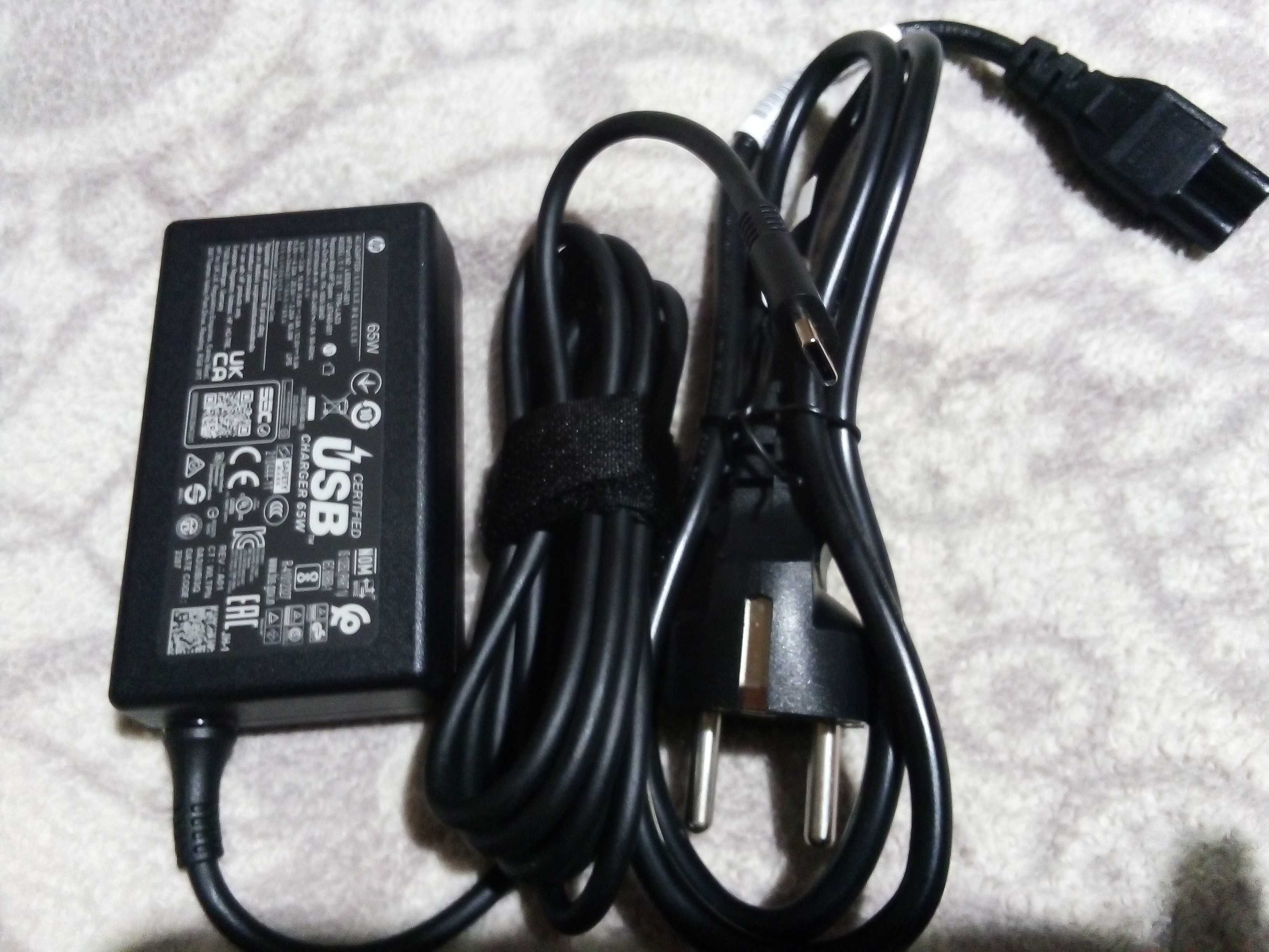 Зарядка для ноута HP 65W USB-C TPN-LA23 Elitebook  x360 830 G10