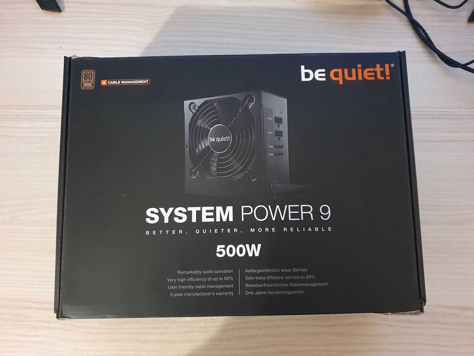 Zasilacz be quiet! 500W Pół modularny 80 Plus Bronze