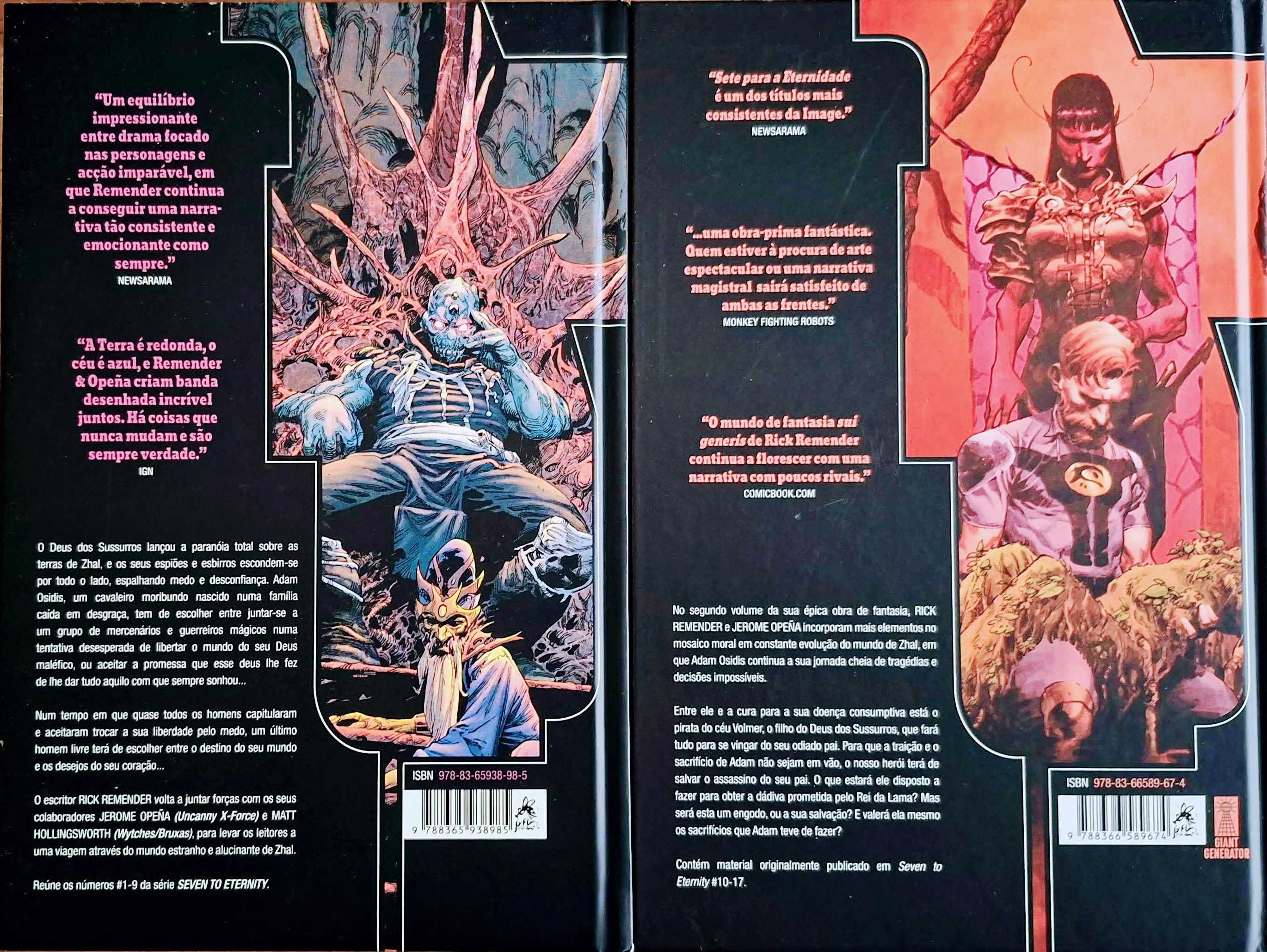 Sete para a Eternidade(Livro 1  e Livro 2) - Rick Remender - Capa Dura