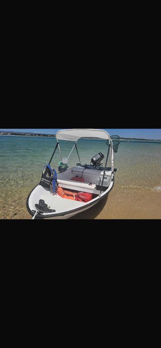 Barco com motor suzuki 15cv