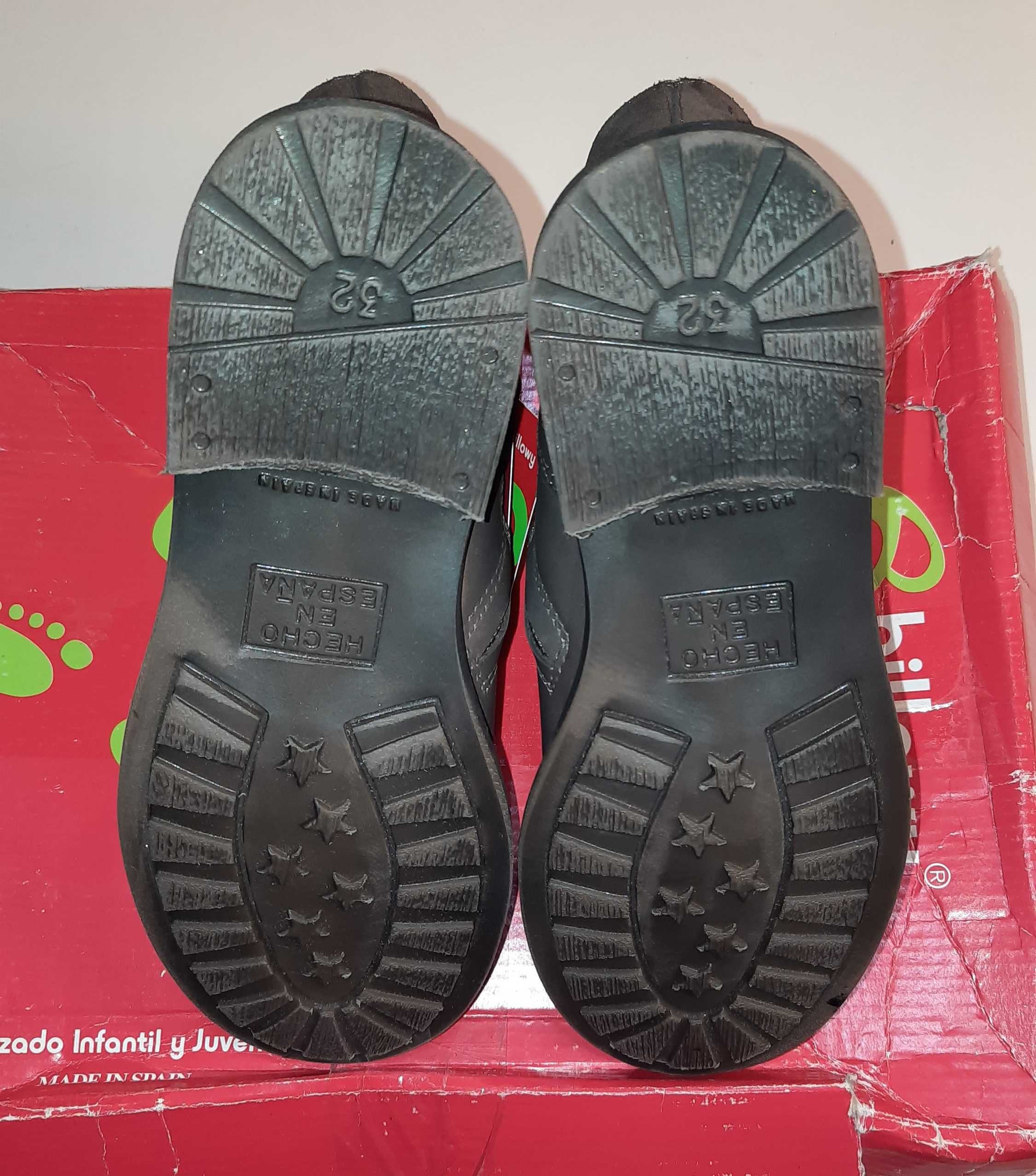 Новые кожаные деми сапоги Billowy, демисезонные ботинки Испания, 31-32