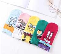 Детские носки Губка Боб комплект 5 пар, Спандж Боб, Sponge Bob