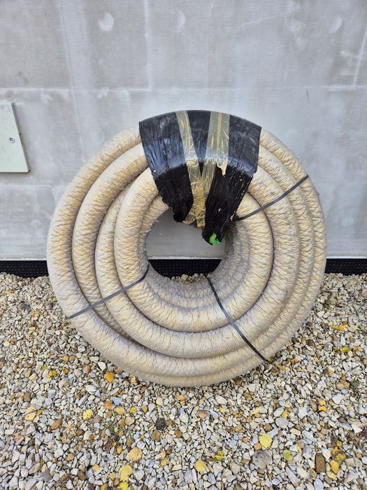 Rura do drenażu w otulinie fi 100, 50 mb + kształtki