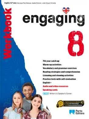 Manual + Caderno de atividades - Engaging - Inglês - 8.º Ano