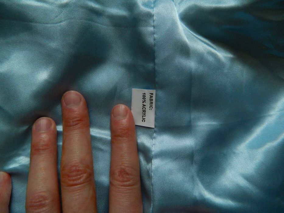 Шубка екохутро блакитна штучна вкорочена шуба торг