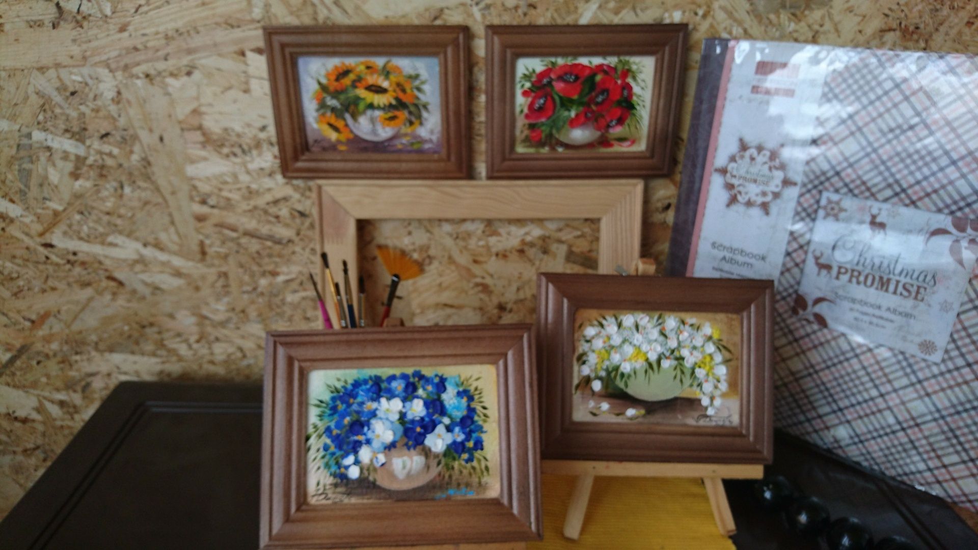 Картины, миниатюры, цветочные натюрморты