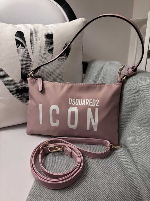 Mala nova com alca de ombro e tiracolo rosa, DSQUARED2