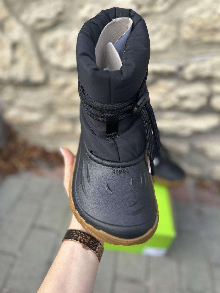 Дуттки зимові чоботи сапоги оригінал Crocs Echo Boot m5 w8 38 - 39
