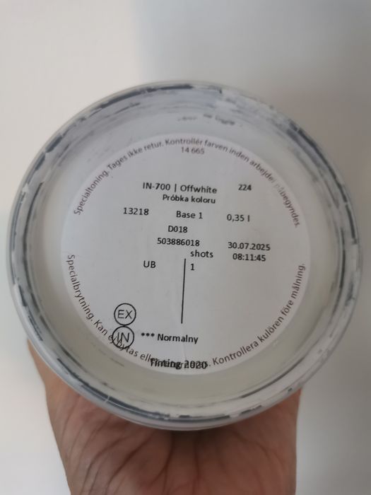 Próbka Flugger IN-700 Offwhite, świeża!