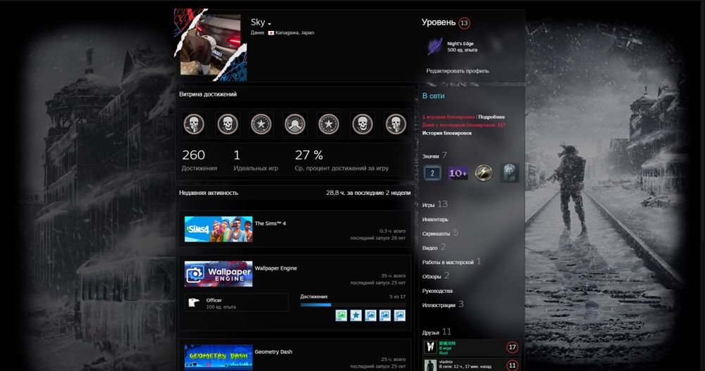 9 игор! Rust! 13 LVL Steam | VAC -> CS 2