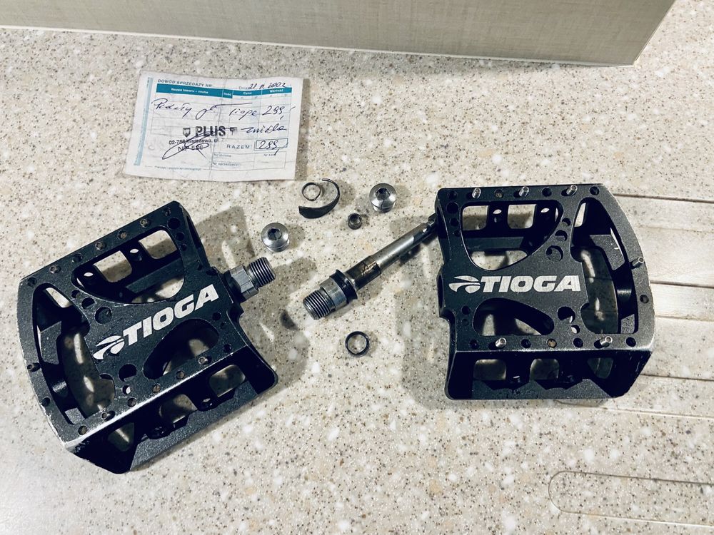 Pedaly platformowe TIOGA Superfoot MX Pro czarne CNC piny