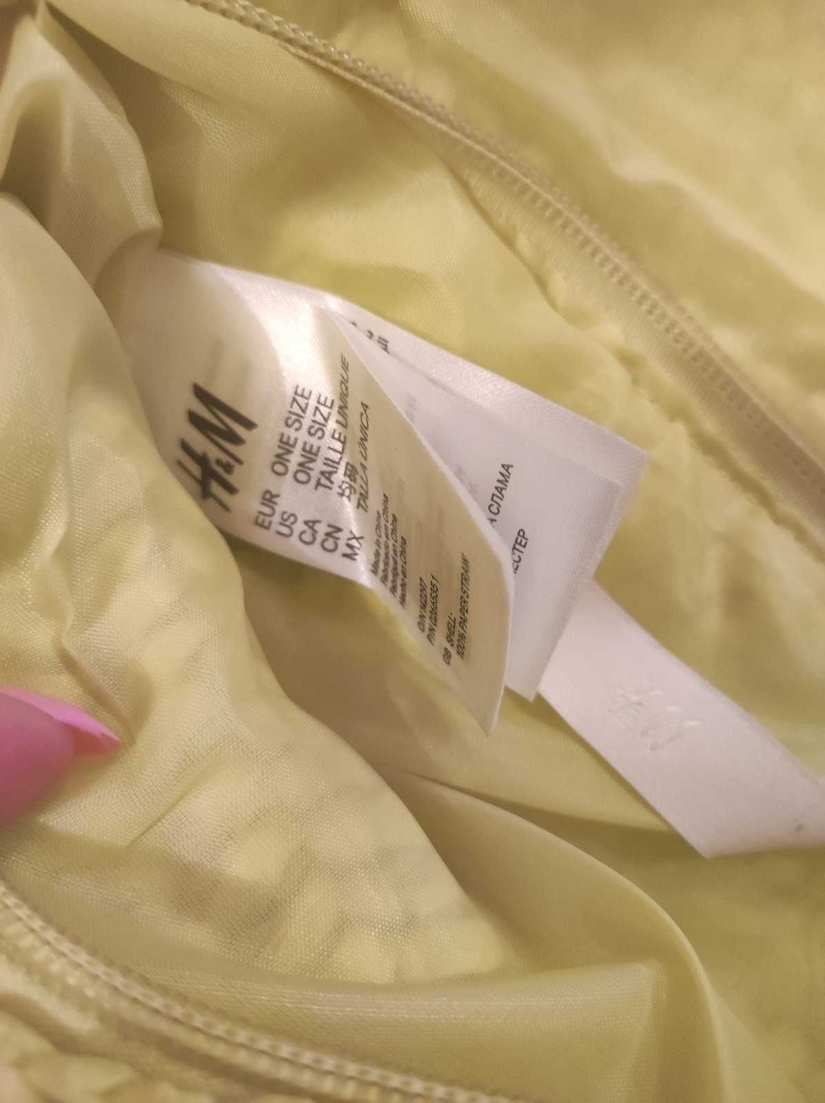 сумка клатч H&M соломенный с цепочкой