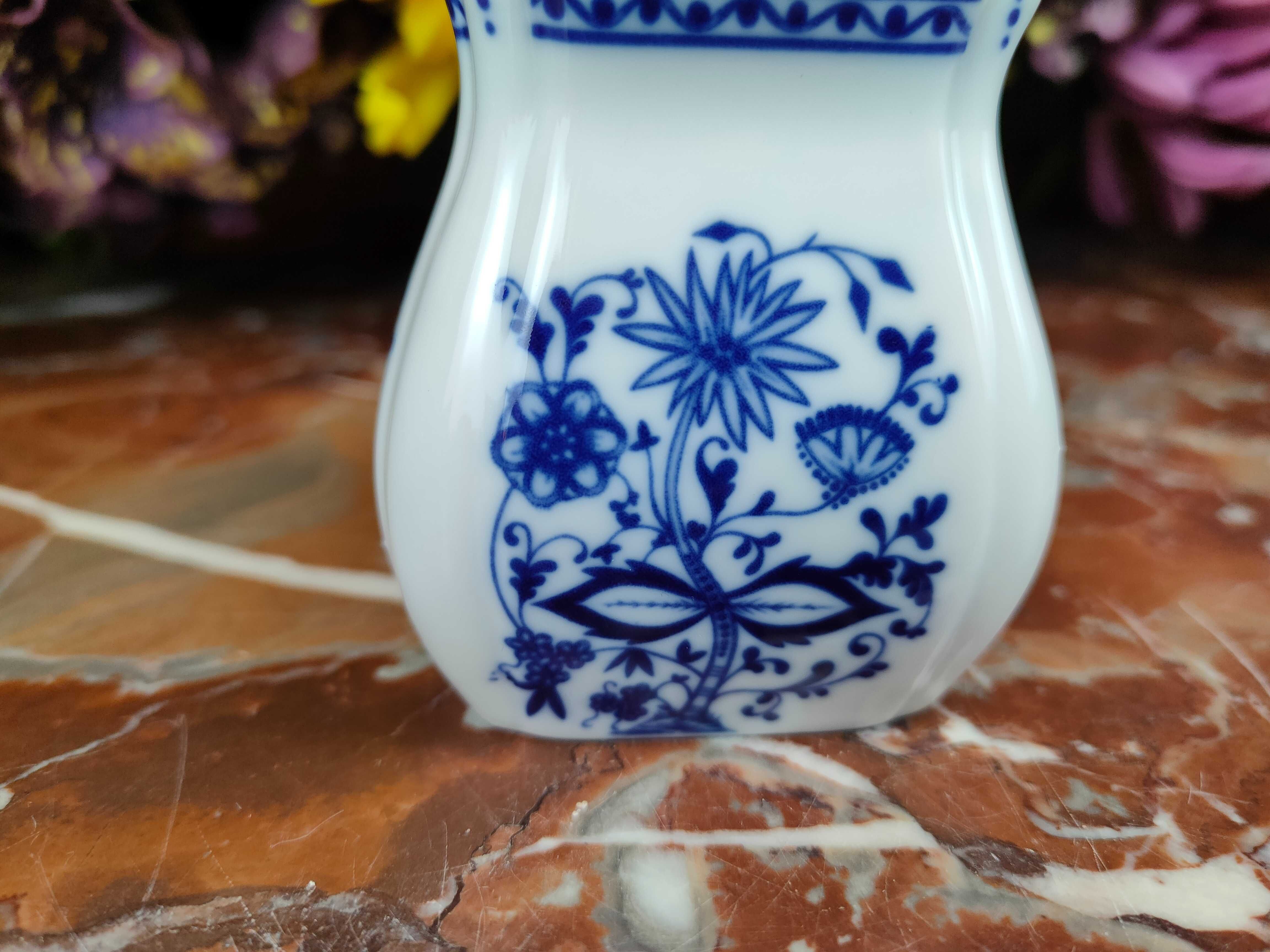 Mały porcelanowy pojemnik - Thymian - Wzór cebulowy - 130ml - Inglasur
