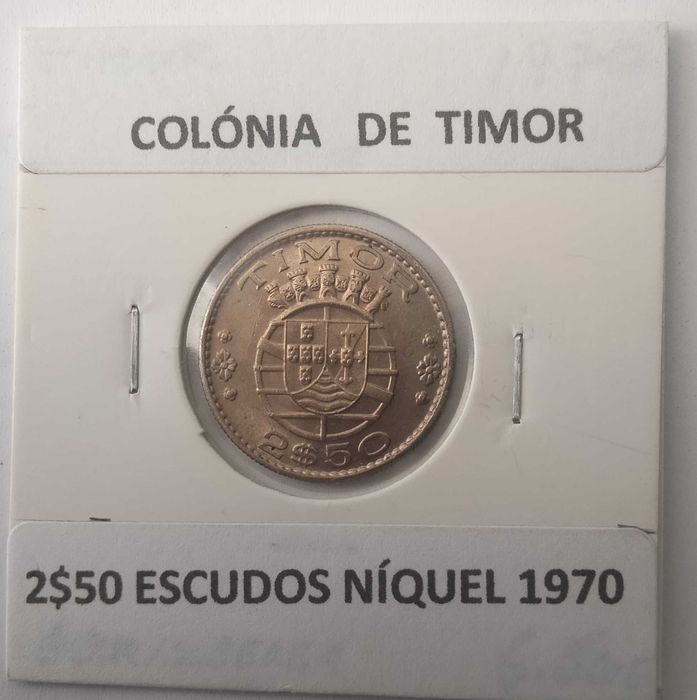 4 Moedas Portuguesas Circuladas na Ex Colónia Ultramarina Timor Leste