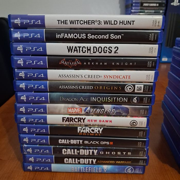 Lote de 13 jogos PS4 aventura, ação, campanhas longas e RPG.

Aventura