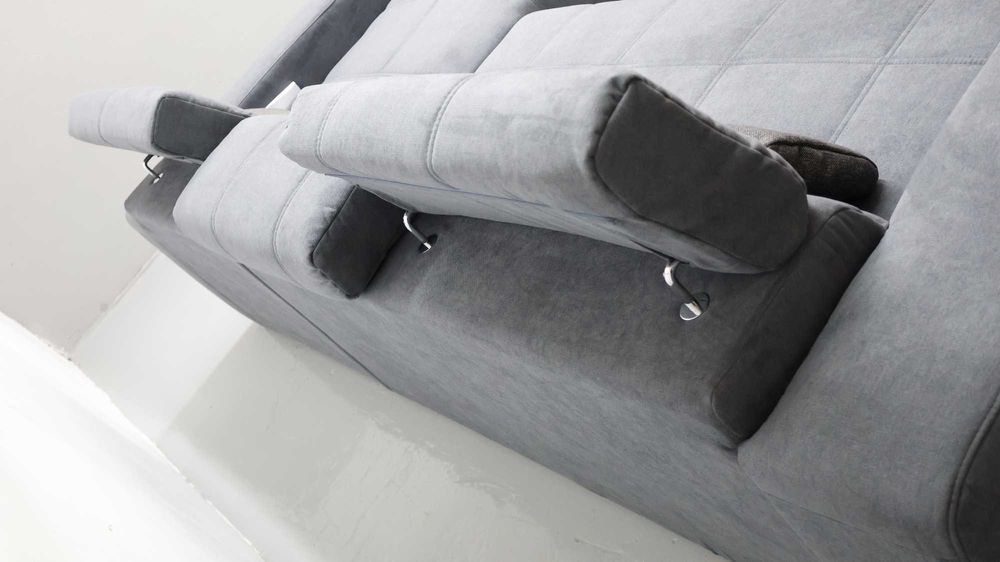 TCc TLB DESIGN narożnik regulowane zagłówki rogówka sofa kanapa popiel