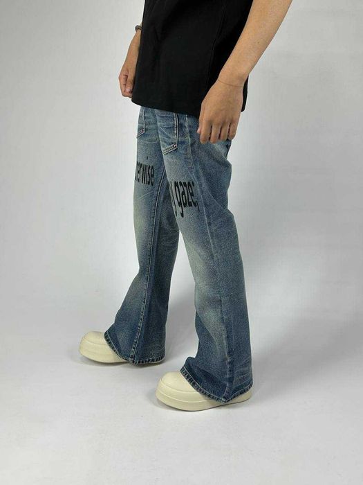 ARCHIVE Flared джинси faded джинсы синие сині клеш кльош архив S M L