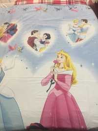 Capa de Edredon de cama de solteiro - Princesas Disney