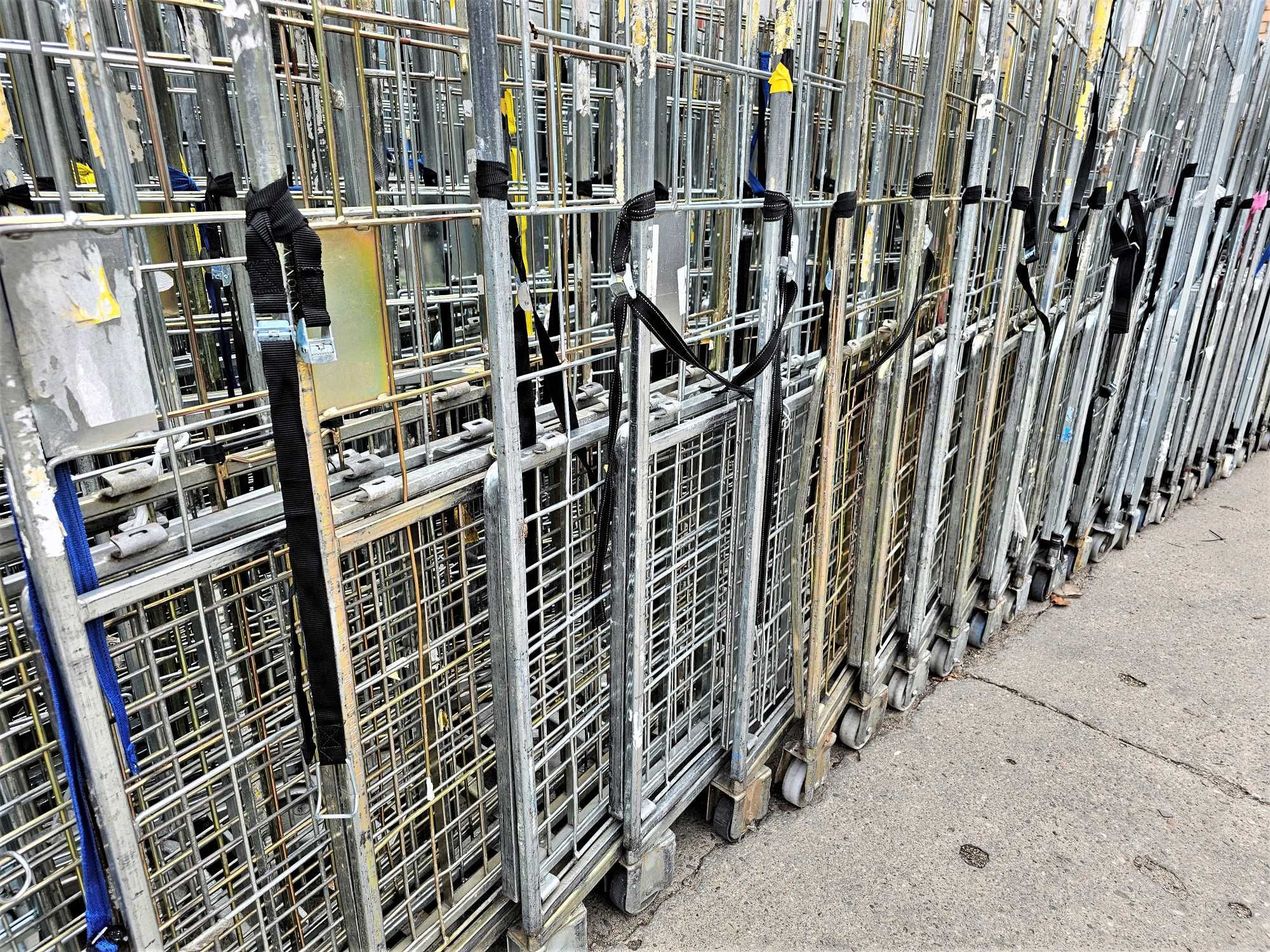 Wózek Kosz Box Transportowy Rollkontener Magazynowy Siatkowy Kurierski