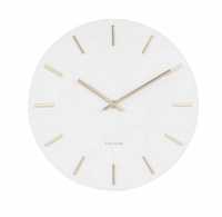 Karlsson zegar ścienny Charm biało - złoty Ø30cm