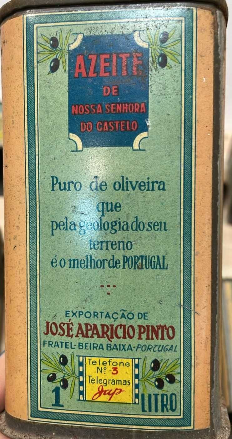 Latas antigas de azeite, para coleção ou decoração