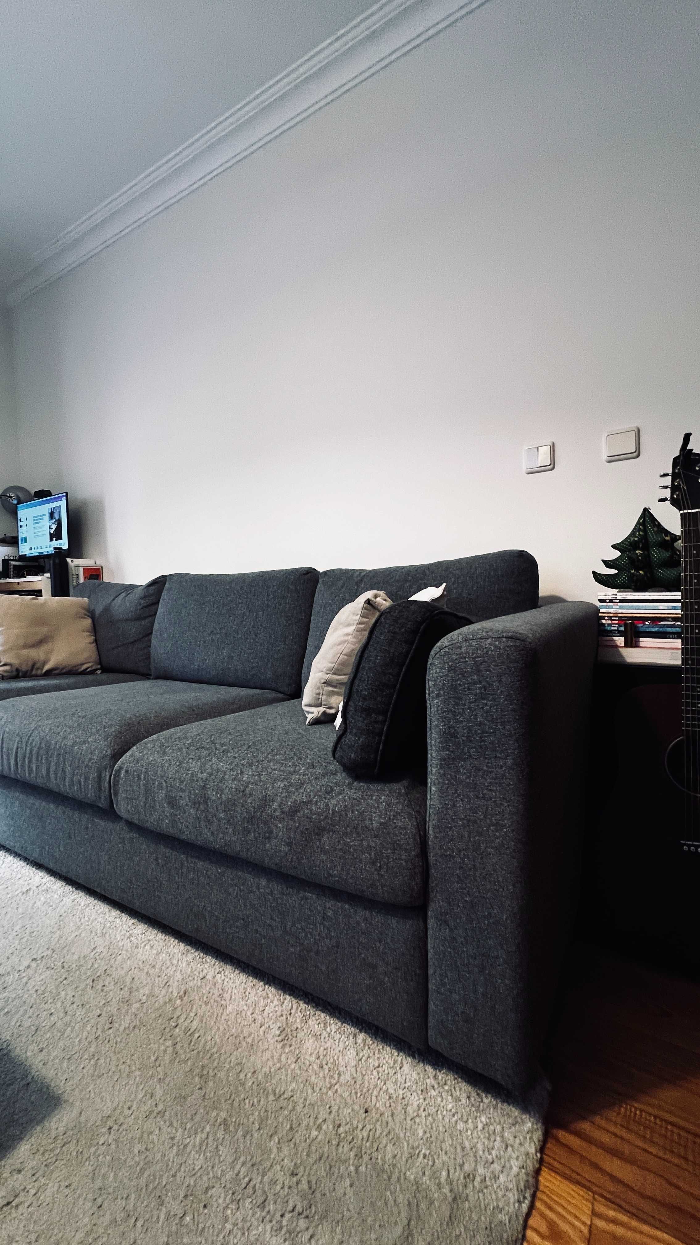 Sofá Vimle IKEA Gunnared cinz