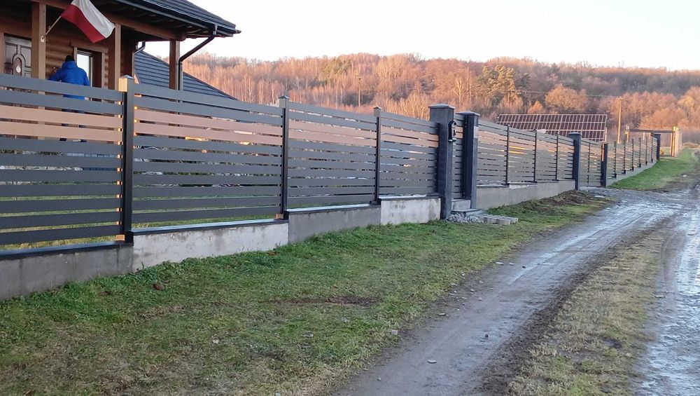 Nowoczesne ogrodzenie aluminiowe | SONATA 80 | ALUBRAM