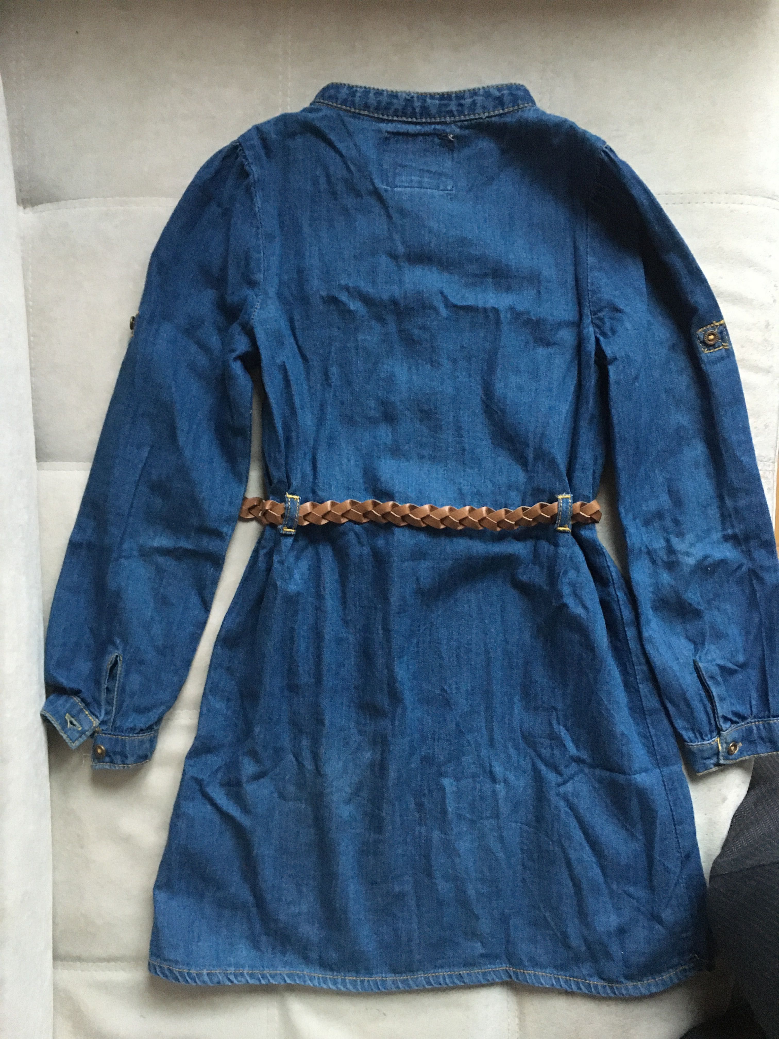 sukienka jeansowa 110-116  (dżins) firmowa sukienka