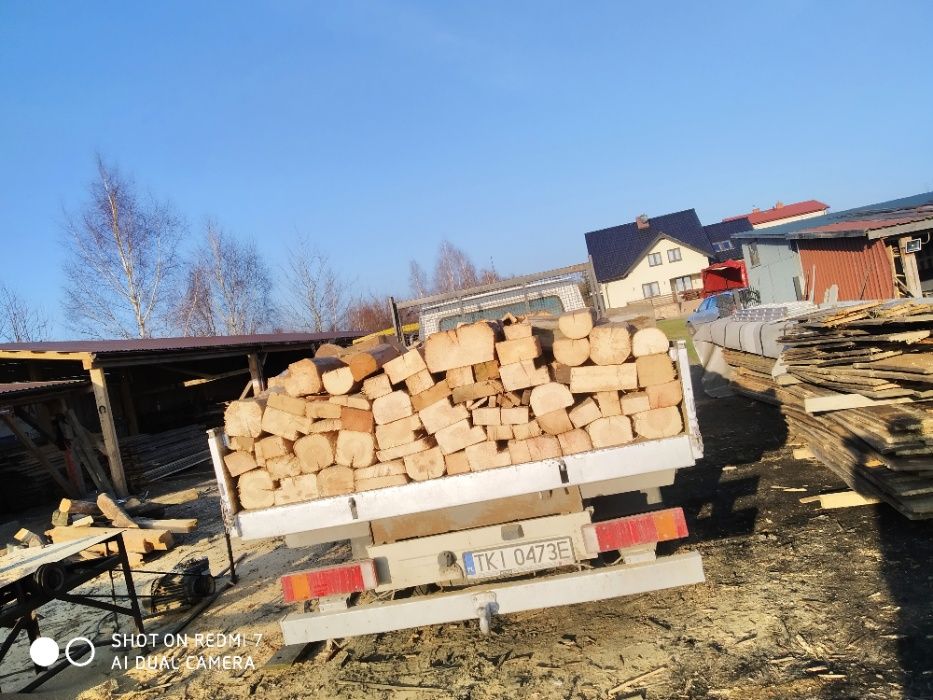 Drewno drzewo opał opałowe suche pocięte rozbiórkowe grube