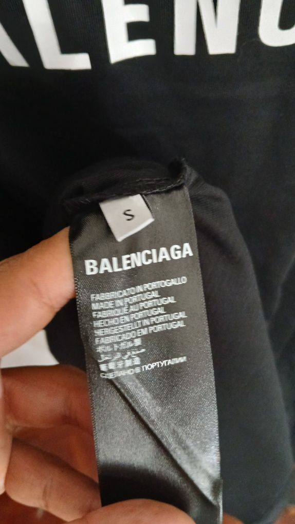 Balenciaga Logo T-shirt preta