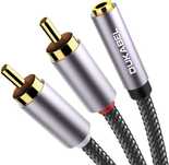 Dukabel adapter 2xcinch 1xmini Jack damski 0.3m -Nowy -