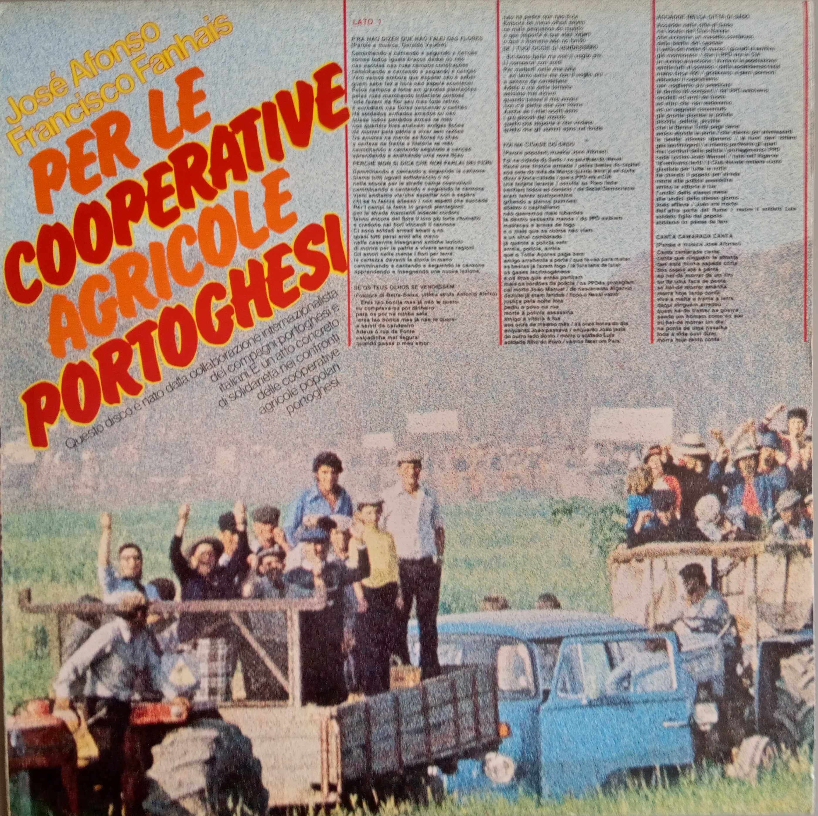 José Afonso, Francisco Fanhais	- - - - -		Per Le Cooperative ...  - LP