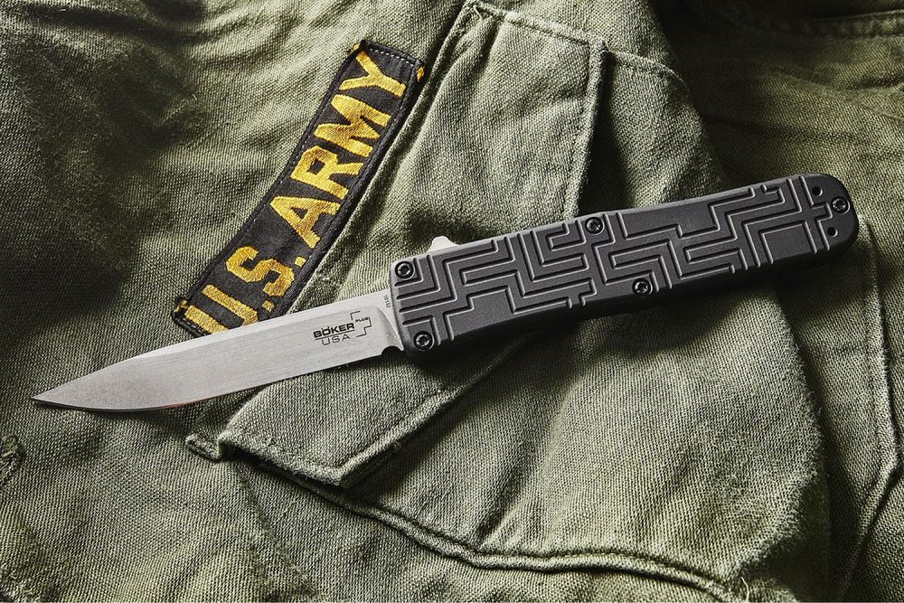 Ніж Boker Plus Decurio OTF Stonewash Оригінал Microtech Ultratech