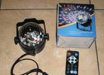 Kula led disco w rytm muzyki kolorofon