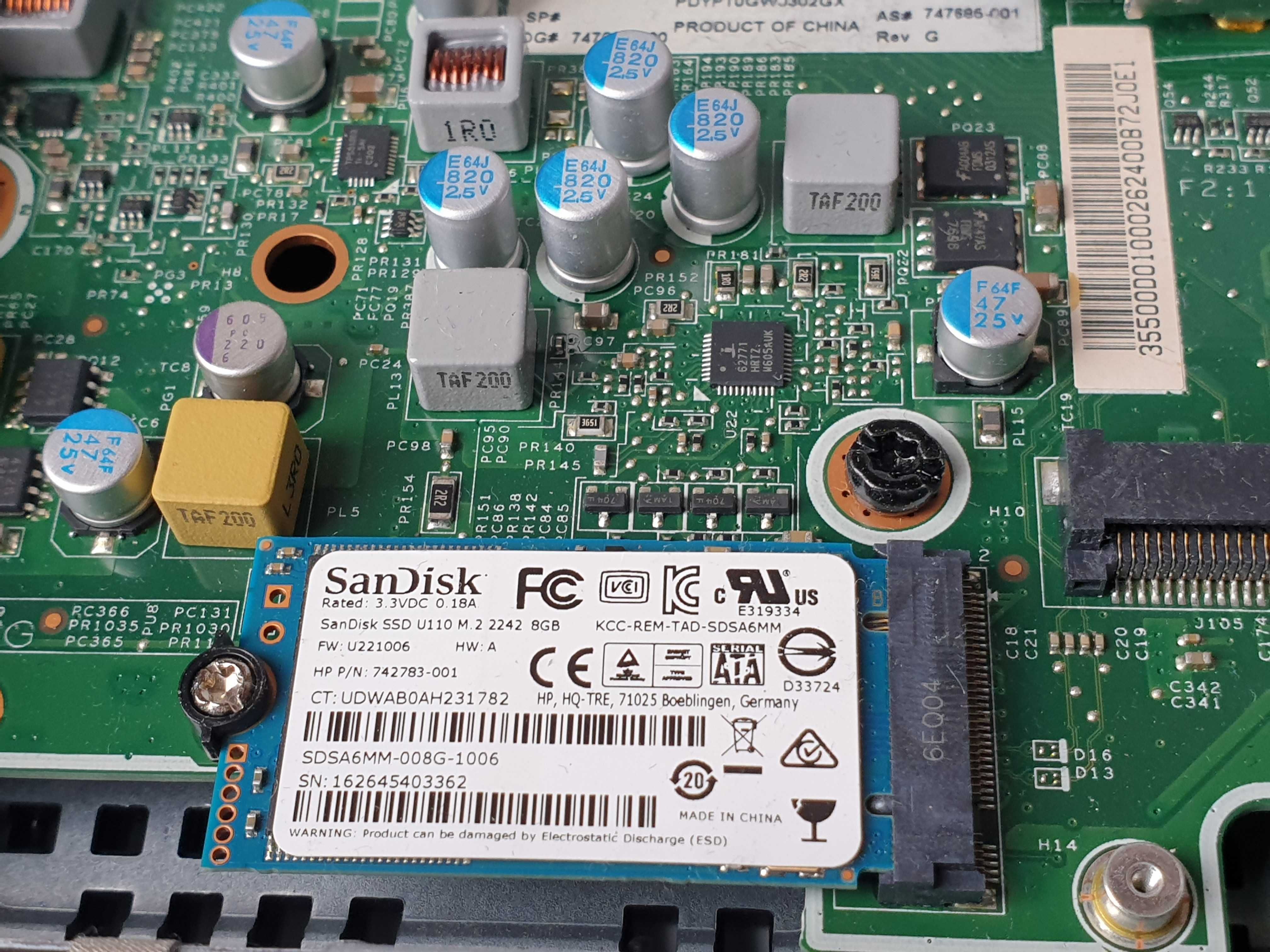 неттор HP T520 AMD GX-212JC 1200Mhz / 4GB DDR3 / SSD 8 Gb M2