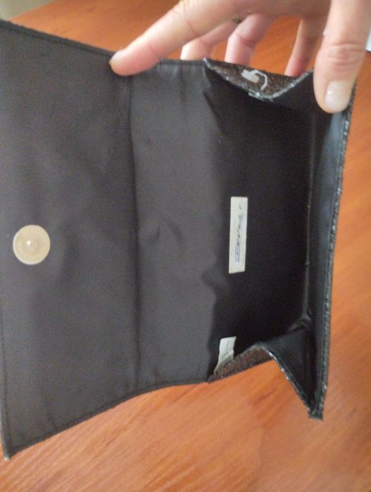 Клатч чорний перламутр