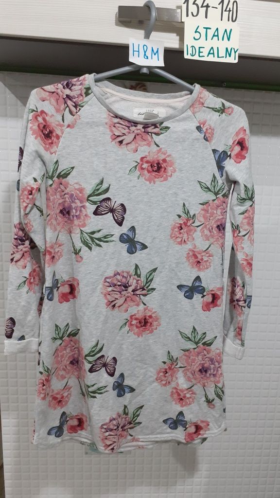 H&M 134 140 des adresowa sukienka dresowa dresowka ubranka